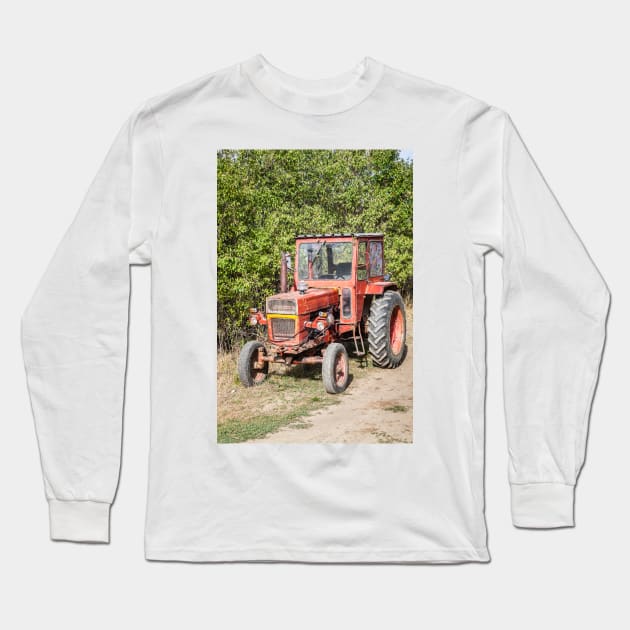 Transylvanian Red Tractor Long Sleeve T-Shirt by GrahamPrentice